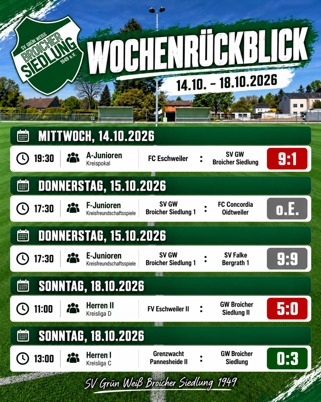 💚🤍 WOCHENRÜCKBLICK | GEMEINSAM FÜR GRÜN-WEISS! ⚽